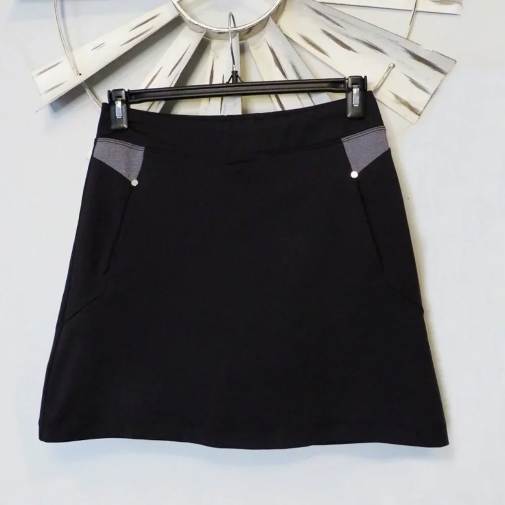 Cutter & Buck Women's‎ Skort Stretch Skirt Gray CB Dry Tec 50+ UPF